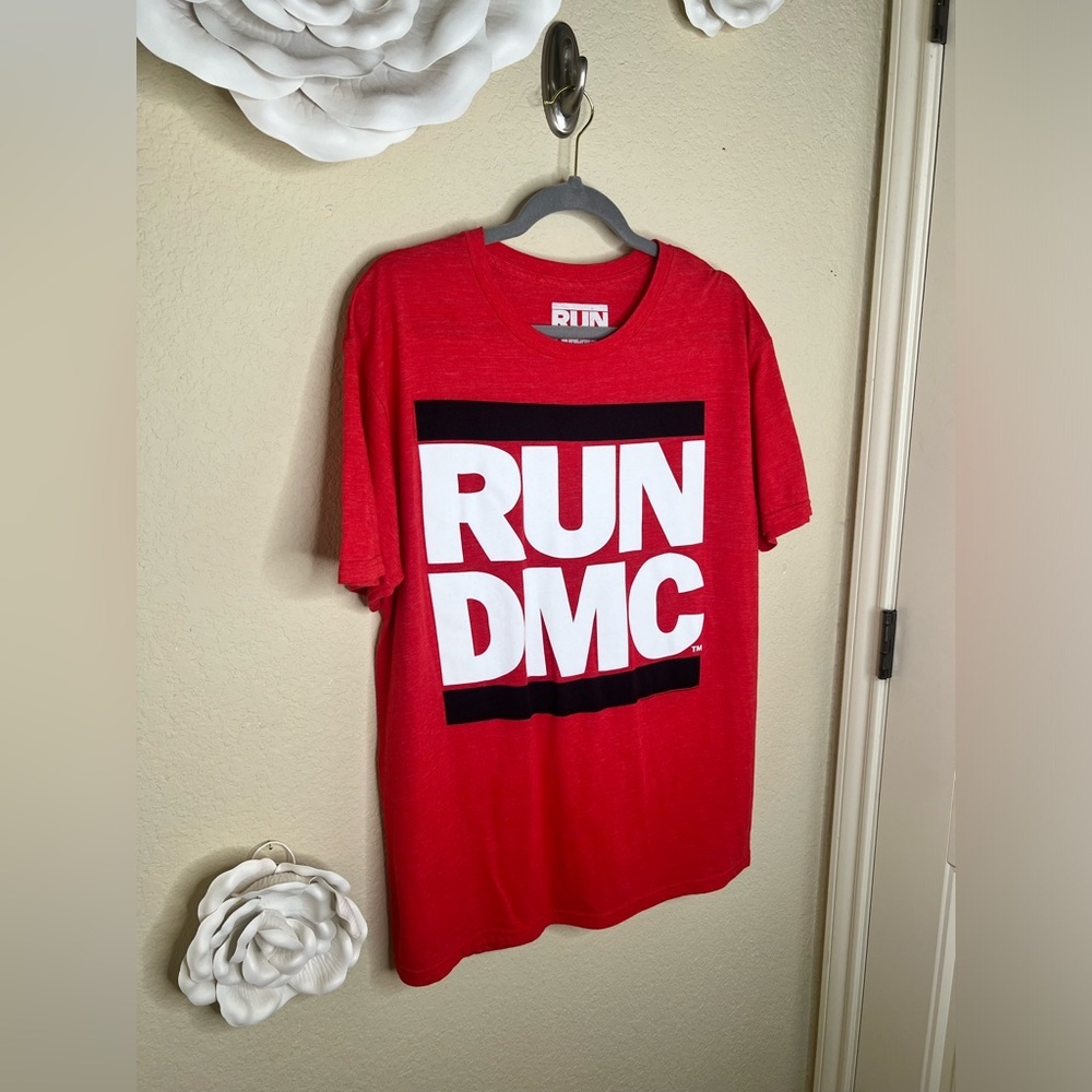 NTM: RUN DMC Red, White & Black Graphic Retro Unisex Style T-Shirt Sz L - Picture 7 of 13